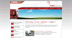 Desktop Screenshot of kec-cargo.de